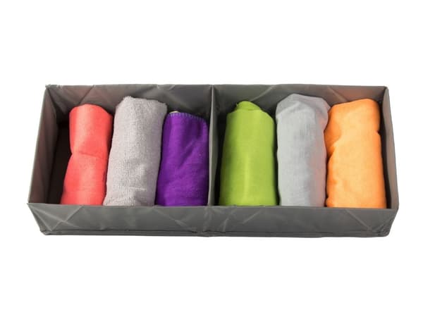 Skuffeorganisator 2 rum 51x20x10 cm polyester foldbar