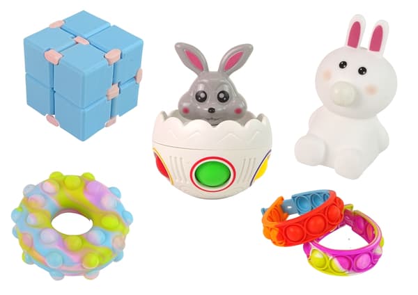 Påskset fidgetleksaker 36 delar pop it, stressleksaker för barn 3+