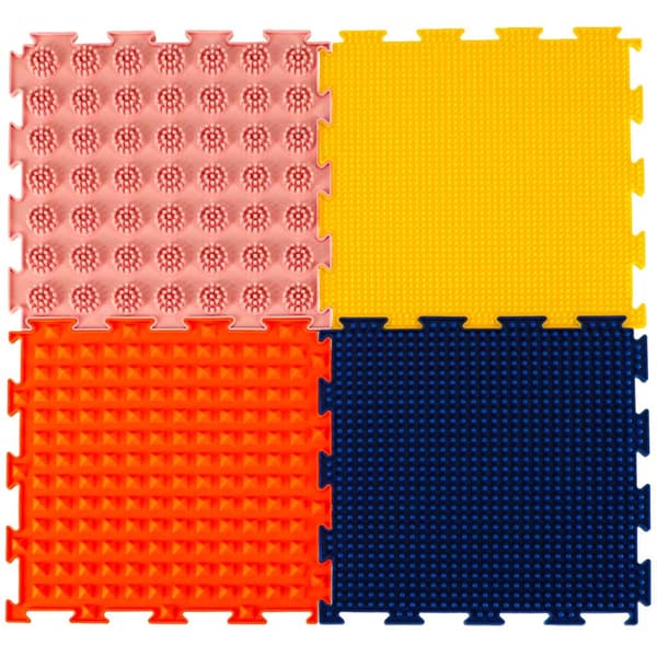 Sensorisk ortopedisk pusselmatta 8 moduler 24,2x24,2 cm barn 2+
