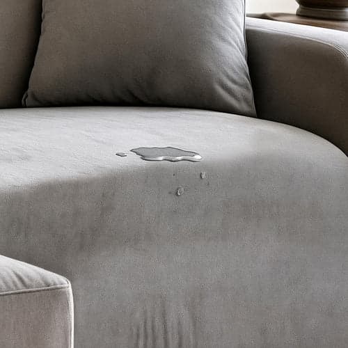 Sofföverdrag hörnsoffa elastisk sammet mörkgrå 190-230 cm + kuddfodral
