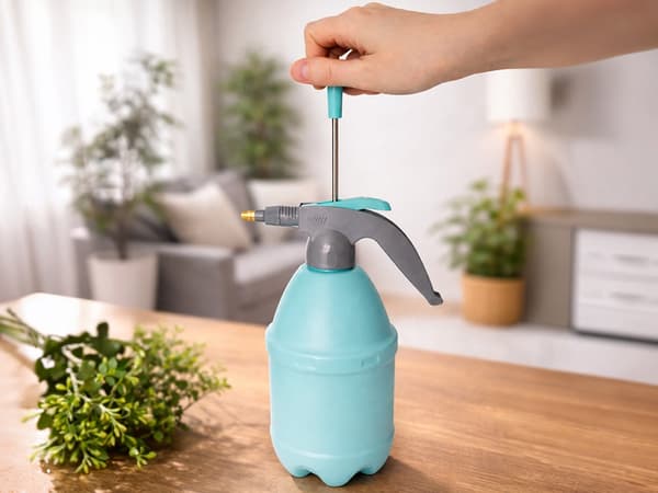 Tryksprøjte til planter 3 liter ABS turkis justerbart mundstykke