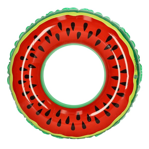 Uppblåsbar simring vattenmelon 80 cm PVC max 60 kg
