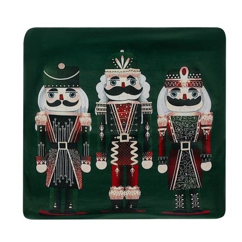 Kuddfodral plysch julmotiv nutcracker 40x40 cm polyester