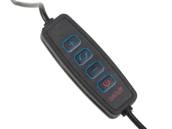 LED-gulvlampe 40 cm USB dæmpbar 3 lysindstillinger sort