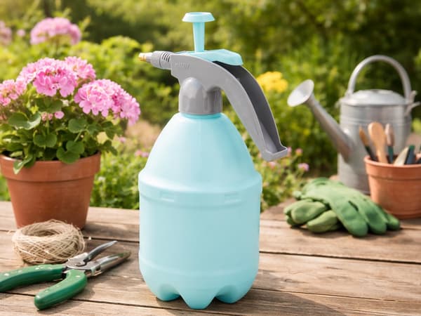 Tryckspruta för växter 3 liter ABS turkos justerbart munstycke