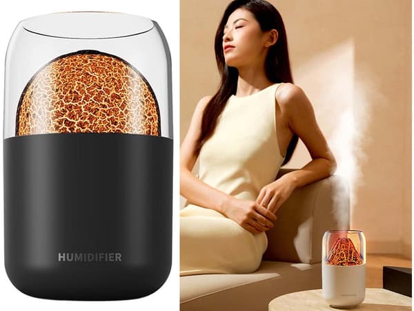 Luftfugter 300 ml med aromaterapi LED-lys USB 14,5 x 8,5 cm