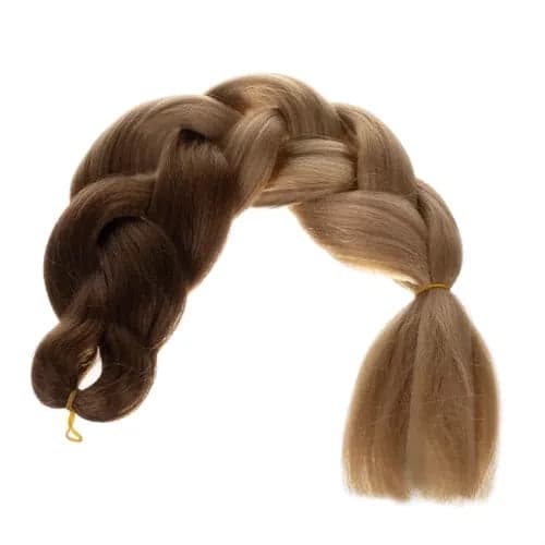 Syntetiska hårflätor ombre blond 60 cm