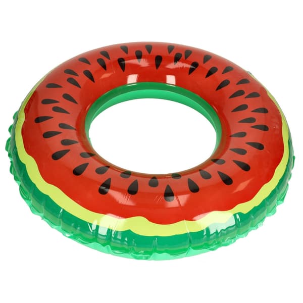 Uppblåsbar simring vattenmelon 80 cm PVC max 60 kg