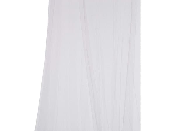 Myggenet over seng polyester mesh hvid ring 60 cm højde 220 cm