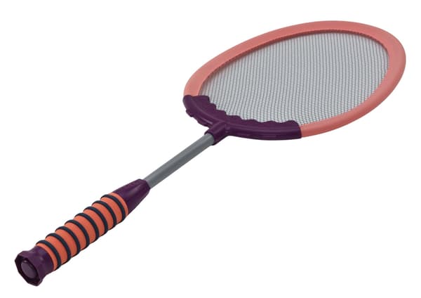 Badmintonsæt 2 ketchere + 2 shuttles plast rosa/lilla, 3+ år