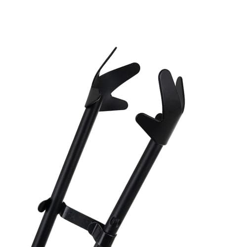 Pejseværktøj sæt 5 dele 42 cm rustfrit stål sort med stativ