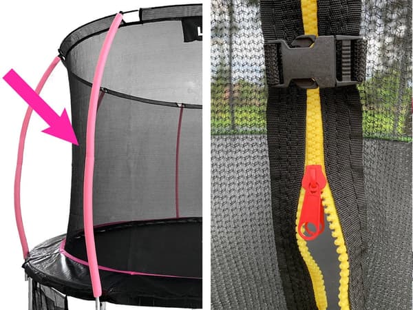Indernet til trampolin 14ft rosa – Sport Max 14ft