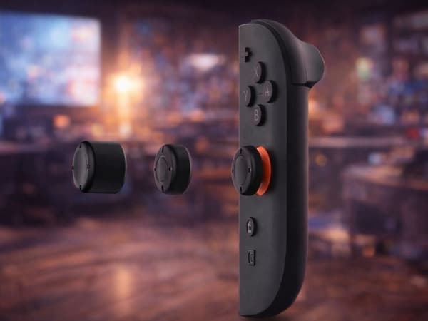 Tommelgreb til Nintendo Switch 2 Joy‑Con silikone sort 6‑pak