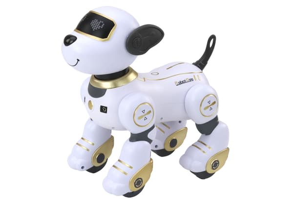 Fjernstyret robot-hund legetøj med berøringssensor, dans & programmering