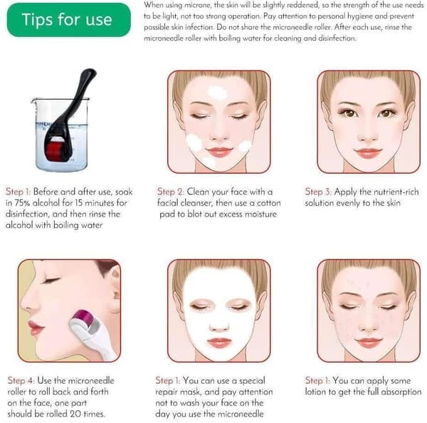 Skin Roller - Microneedling - Stimulerar huden - Hudroller