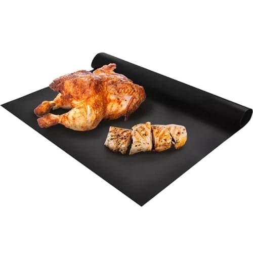 Grillmåtte non-stick PTFE 33x40 cm sort 3-pak til grill/ovn