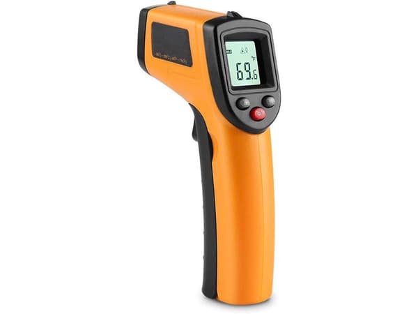 Infrarød termometer/pyrometer -50 til 380°C med laser orange