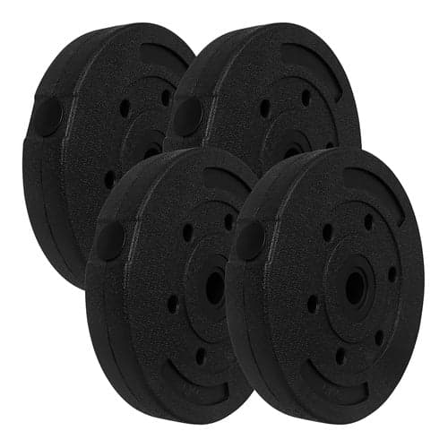 Viktskivor 4x5 kg bitumen 25 mm (26 mm hål) set 20 kg