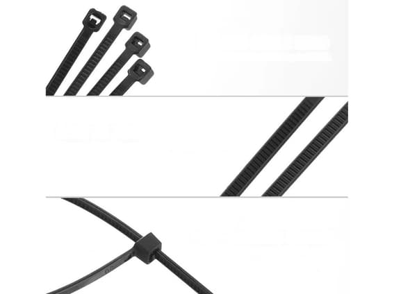 Kabelbindere sorte 120 mm x 2,5 mm nylon 100-pack