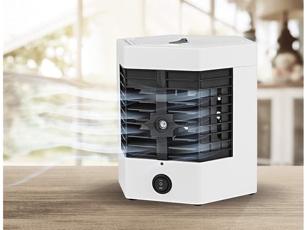 Mini luftkonditionering 2-i-1 USB med luftfuktare 8 W
