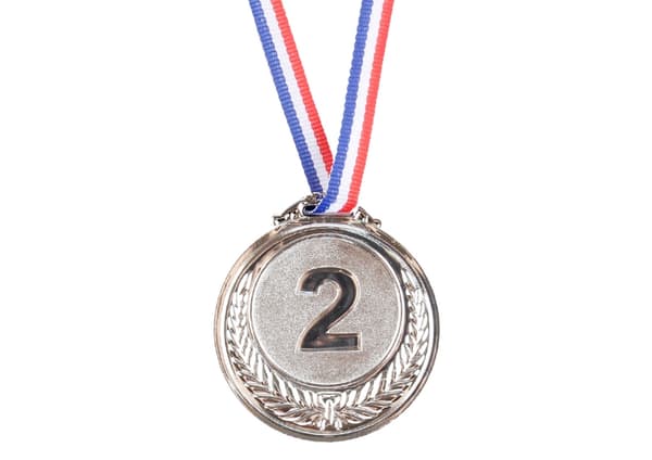Silvermedalj i zinklegering, 1-pack