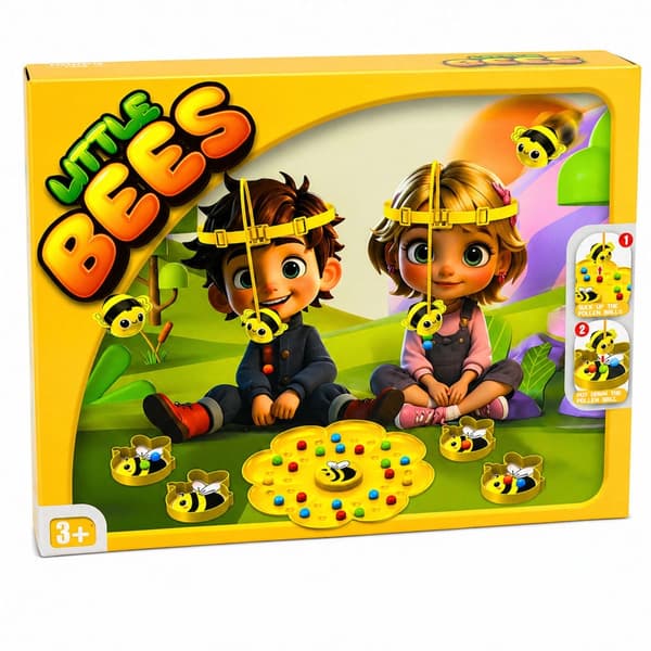 Perhepeli Hit the Bees 2 pelaajaa reflexi- ja motorikkapeli