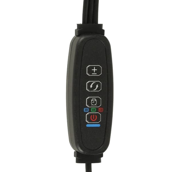 LED-växtlampa 10W med klämfäste, 3 flexibla armar, USB, timer