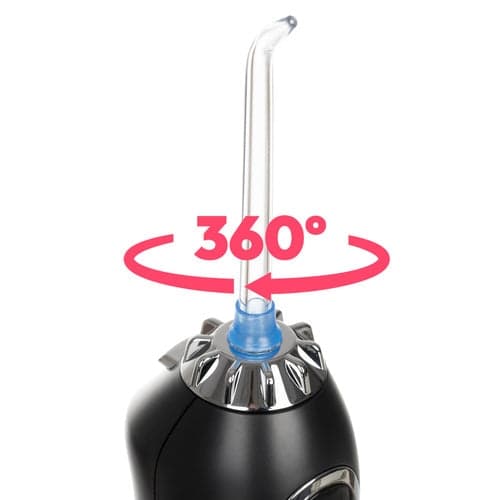 Trådløs tandirrigator 300 ml IPX7 5 tilstande 8 dyser sort