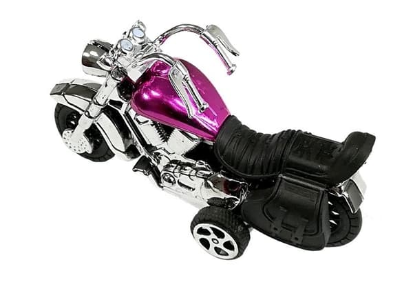 Legetøjsmotorcykler pull-back 3-pack 9 cm, fra 3 år