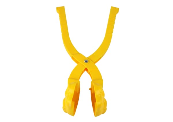 Sneboldsmaskine dinosaur gul 35 cm, sneform til børn 3+
