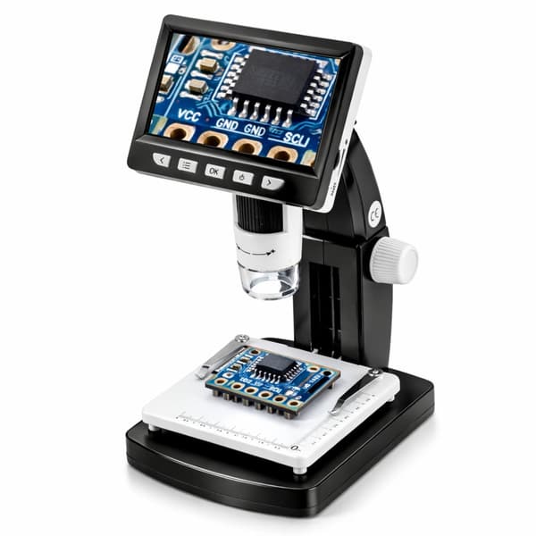 Digitalt mikroskop 1000x med 4,3" IPS LCD, USB-C, Windows/Mac