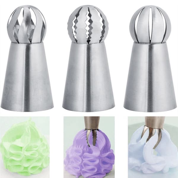 Store sprøjtetyller i rustfrit stål 3-pack 6,1x3,3 cm