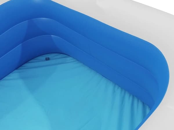 Oppustelig børnepool rektangulær PVC 165x110x40 cm