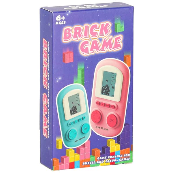 Mini arkadspel fickkonsol för barn 6+ gul, 2x AAA (ingår ej)