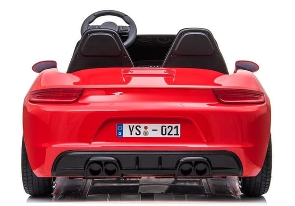 Elbil för barn röd batteribil 3+ år CE-certifierad