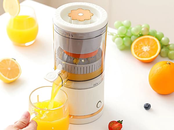 Sladdlös citruspress 500 ml 45 W USB-C vit plast