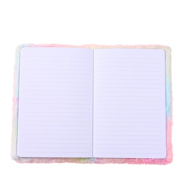 Blød notesbog A5 enhjørning pastel, 80 ark (160 sider)