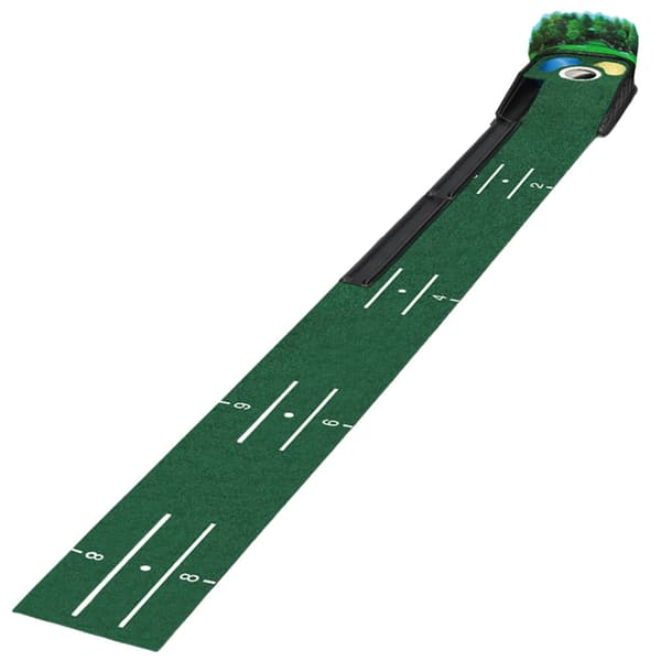 Golf-puttemåtte 275 cm med automatisk boldtilbageføring, 3 huller