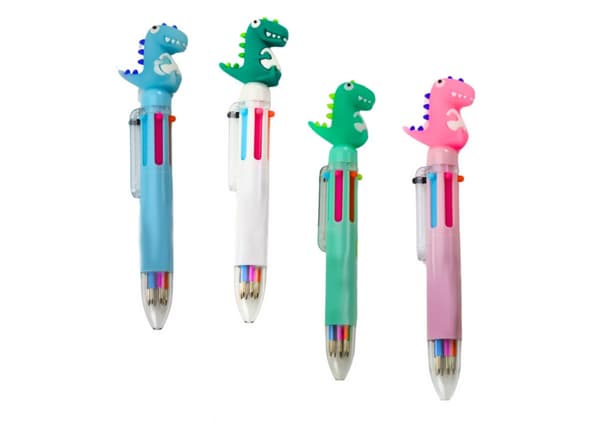 Dinosaurie-multifarvepen 6 farver, tilfældig farve, 36-pack