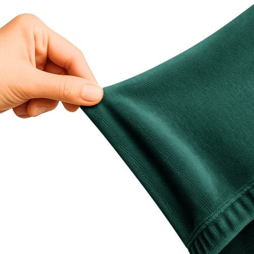 Sofföverdrag hörnsoffa elastisk sammet grön 190-230 cm + 1 kuddfodral