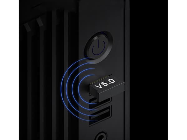 Bluetooth-adapter USB 5.0 för dator/laptop svart räckvidd 20 m