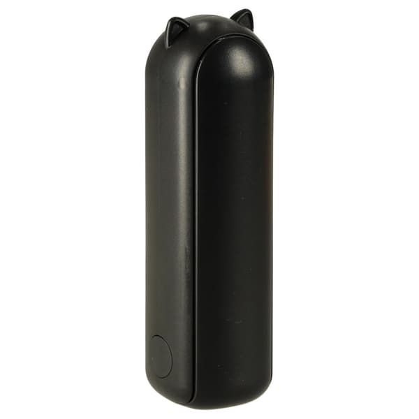Mini USB-ventilator 2-i-1 hånd/bord 1200mAh USB-C sort