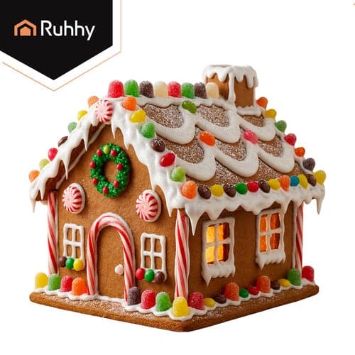 Pepparkakshus formar set 10-pack i rostfritt stål