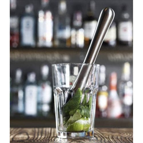 Bartendersæt 6 dele i rustfrit stål, shaker 700 ml med si