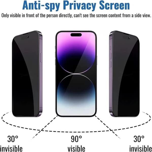 2-pack iPhone 12 Pro Max Privacy Screen Protector - Privacy and