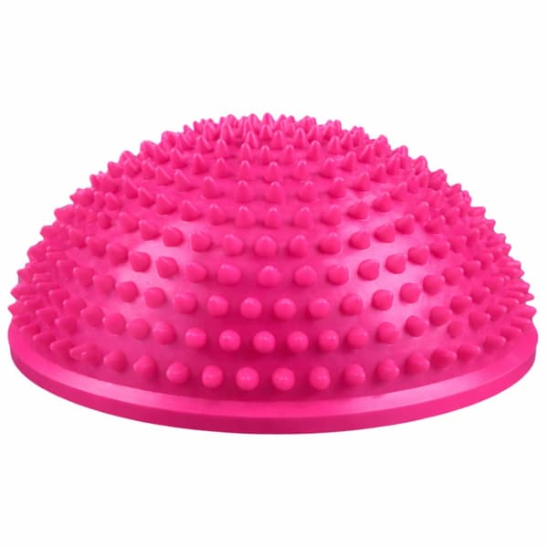 Sensorisk balanshalvboll 16 cm med massageknoppar för rehab och terapi