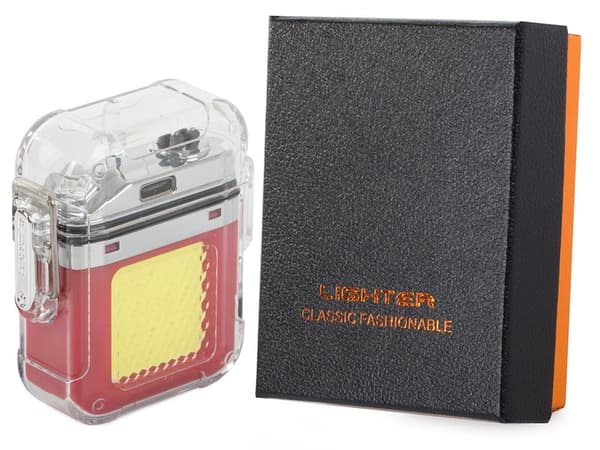 Plasmalighter USB-opladning med COB LED-lommelygte 3 tilstande