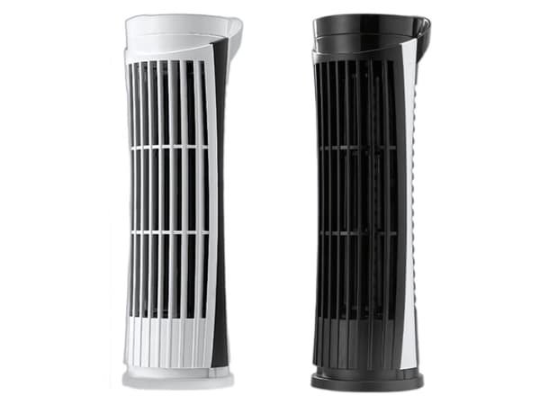 Mini bordventilator USB med LED-lys 2 hastigheder 26x8 cm