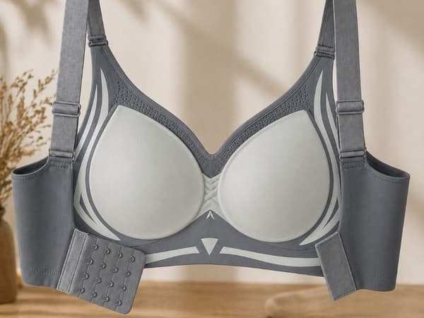 Push-up urheiluliivit pehmusteilla, grå, 2XL, nylon/spandex