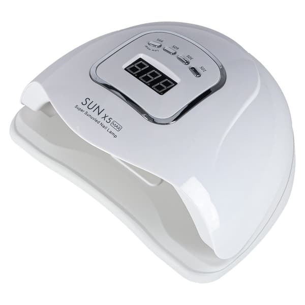UV LED nagellampa 150W 45 LED med timer & rörelsesensor vit